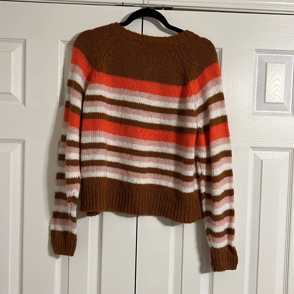 Multi-Color Cropped Sweater - Picture 2 of 3